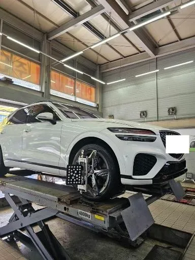 제네시스 GV70 255/40R21 한국타이어 다이나프로 HPX 타이어 장착 완료 사진