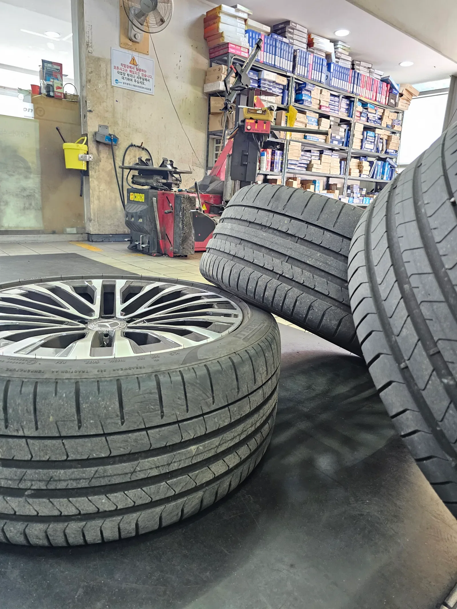 벤츠 S클래스 S450 255/40R20 탈거한 출고 피렐리 타이어