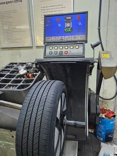 현대 아이오닉6 225/55R18 밸런스 조정 뒤 0g O.K. 화면