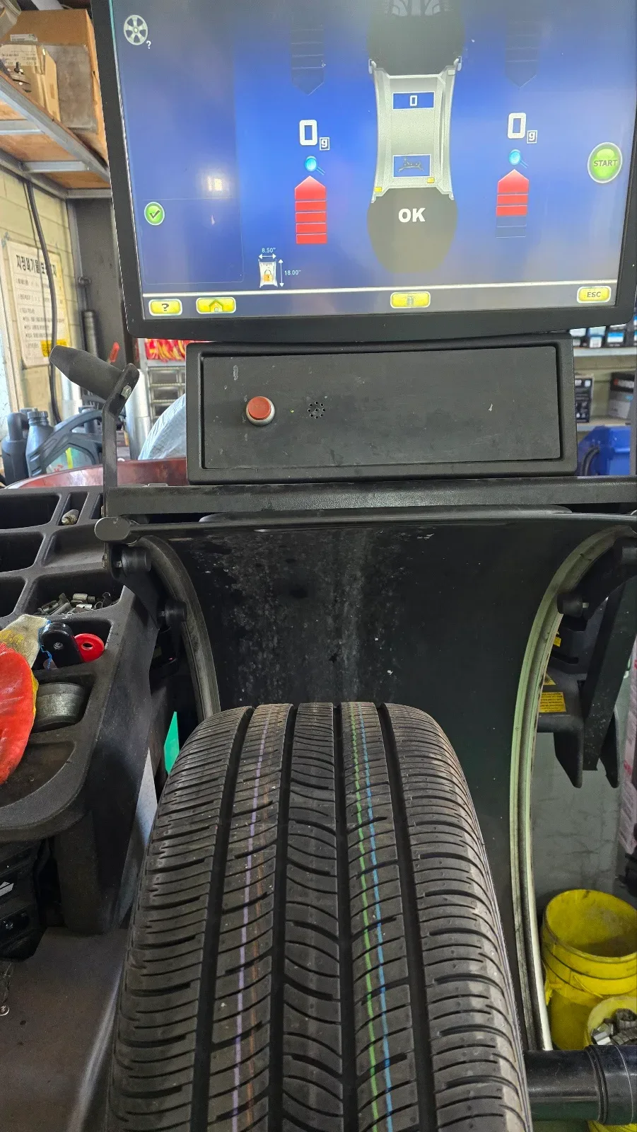 기아 K9 245/45R19 · 275/40R19 밸런스 0g O.K. 확인